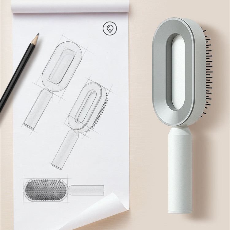 Self-Cleaning Hair Brush - Basyq