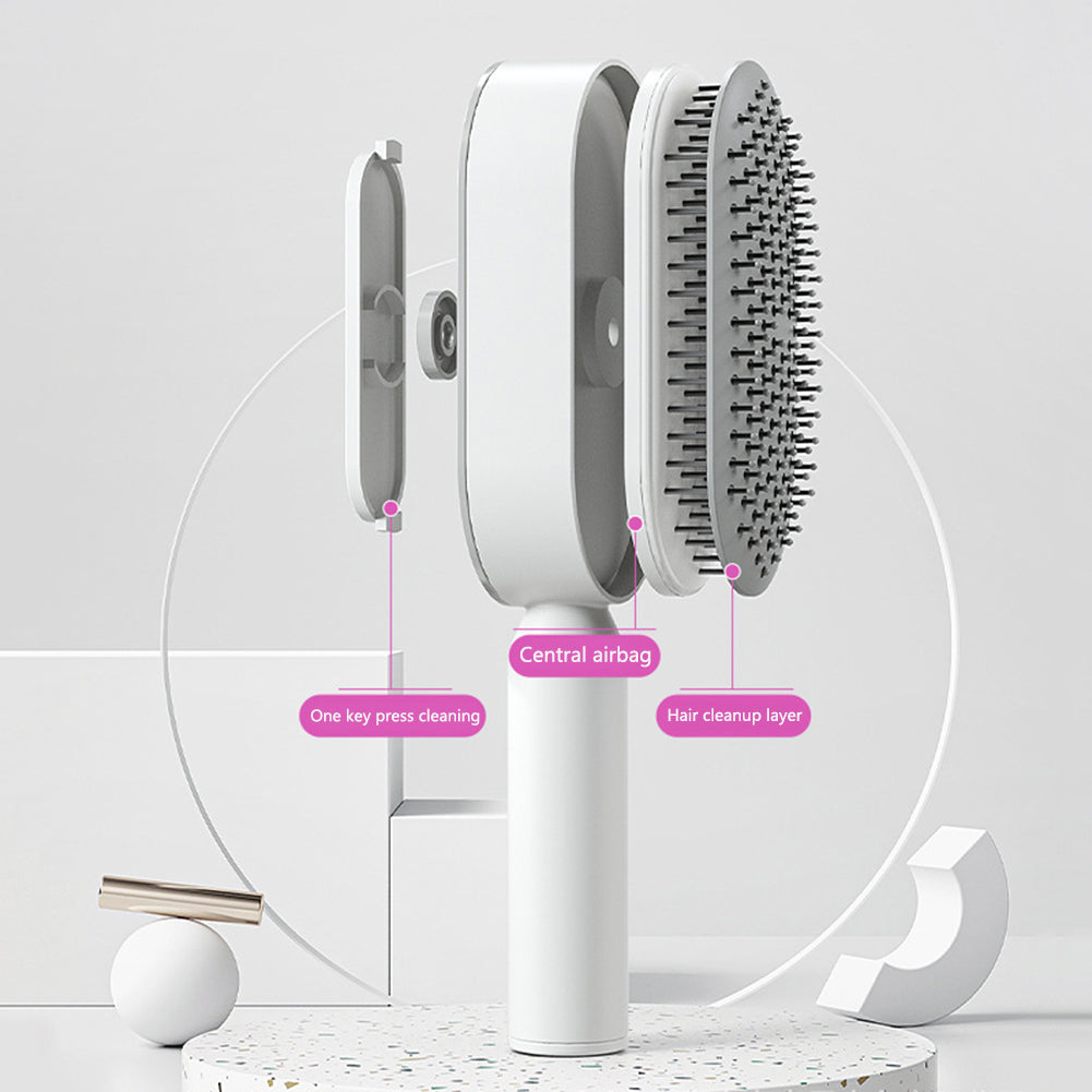 Self-Cleaning Hair Brush - Basyq